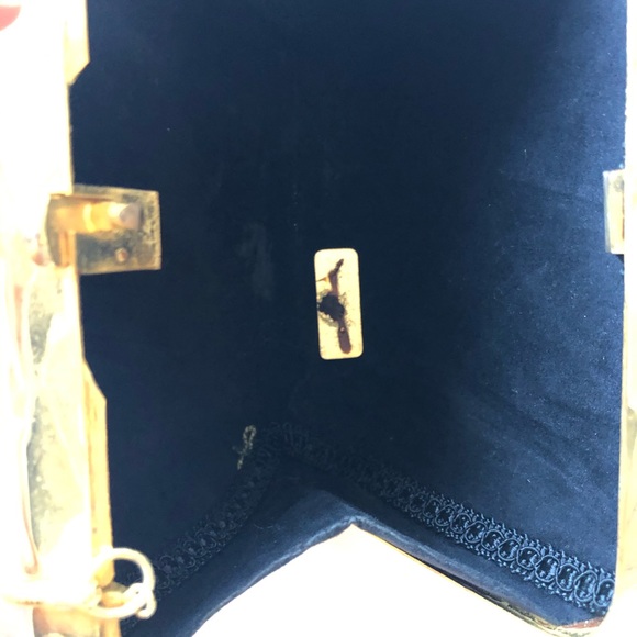 Gold Metal Shoulder Bag Clutch - Picture 6 of 12